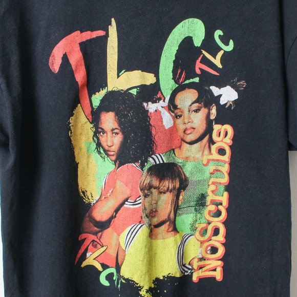 TLC Shirt Mens Black No Scrubs Tee - Picture 6 of 6